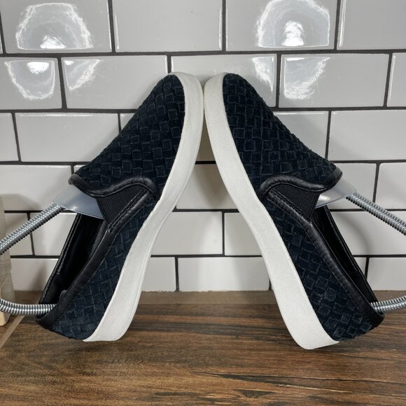 Cole Haan GrandPro Spectator Womens Size 6 Shoes Black Woven Suede Slip On - Picture 5 of 13